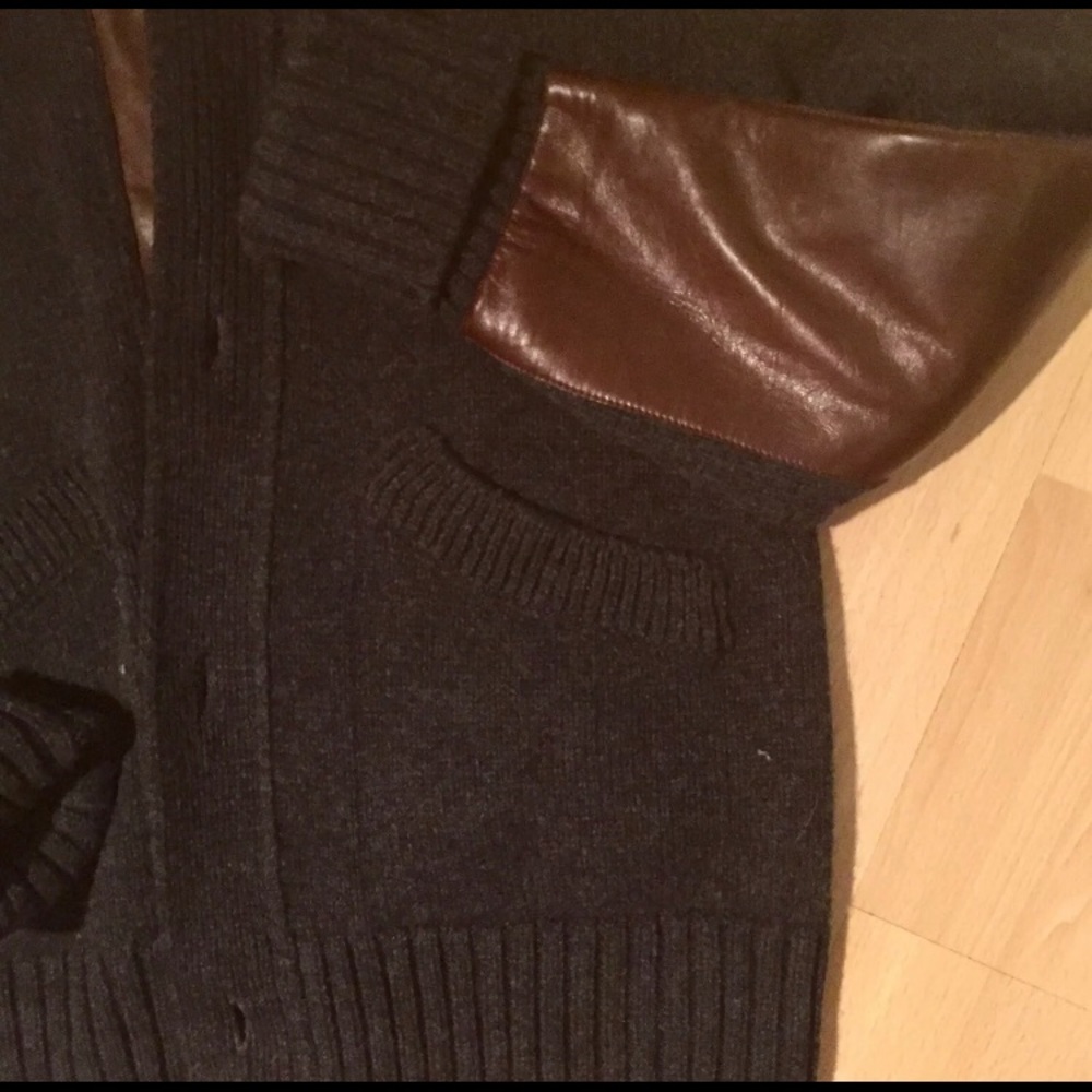 🦋 VALENTINO🌟Wool/Leather Jacket - Picture 7 of 8
